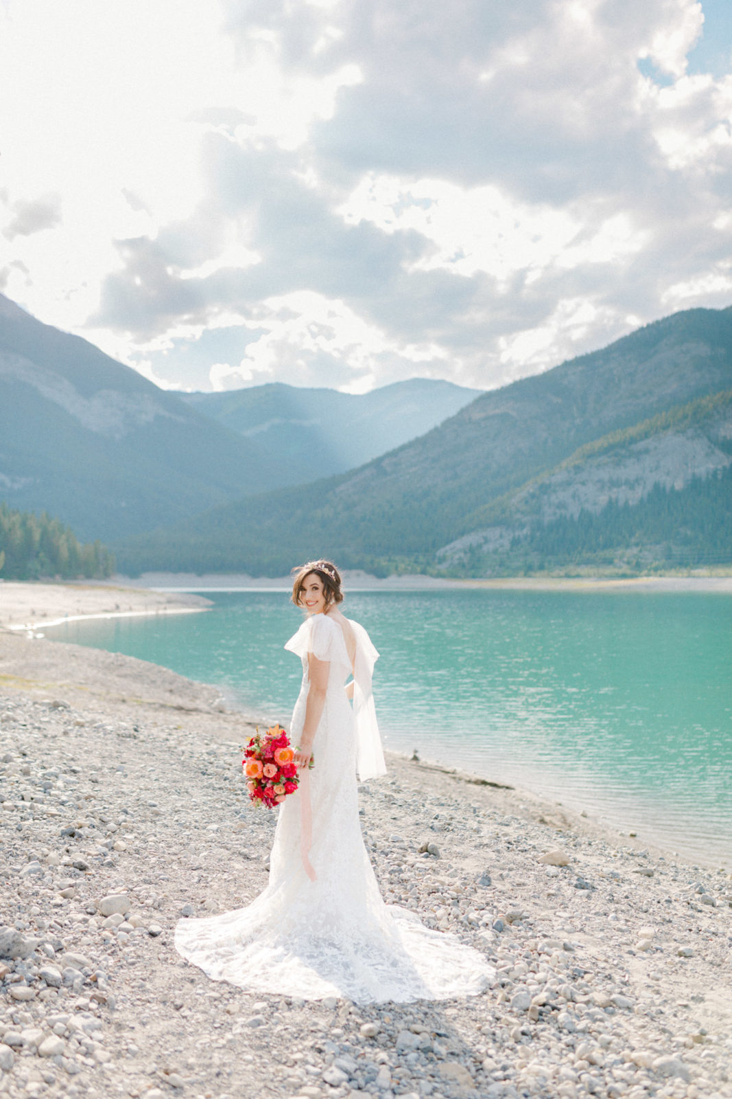 Vibrant Micro Wedding Inspiration at Barrier Lake, Kananaskis ...